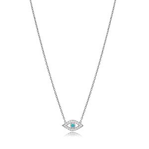 ✨💎Turquoise Evil Eye Necklace - Turkish Handmade 925 Sterling Silver✨